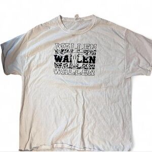 Wallen Hanes White Graphic Tee